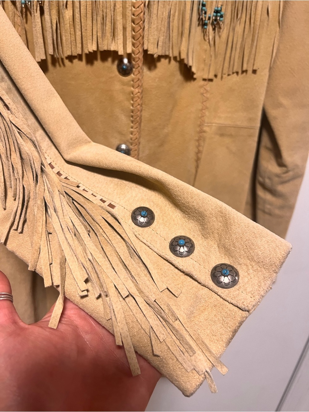 Scully fringed and beaded genuine leather jacket - Picture 8 of 15